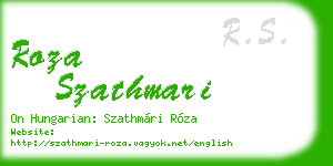 roza szathmari business card