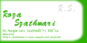 roza szathmari business card